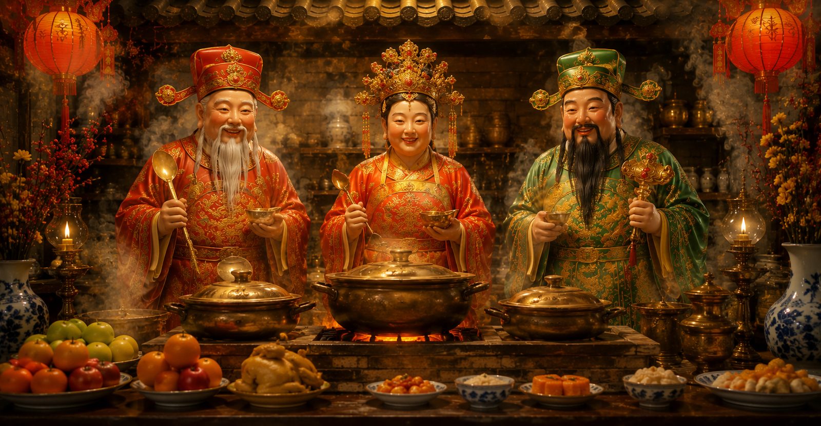 Gia đình cúng Ông Táo 23 tháng Chạp