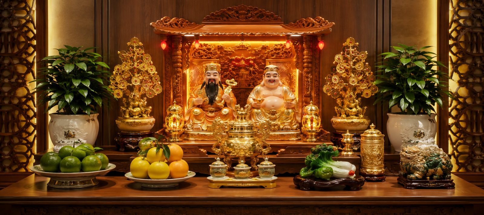 Bàn Thờ Thần Tài Thổ Địa trong cửa hàng