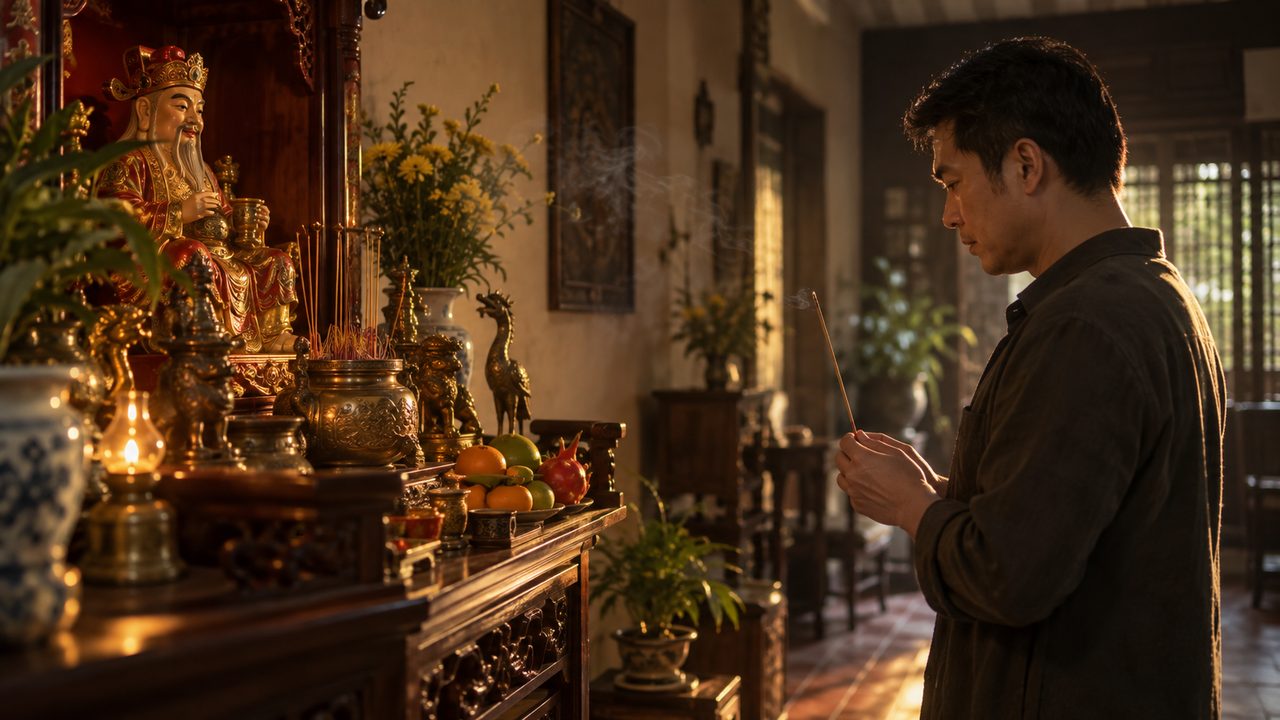 Thờ Thần Tài mà không tin — thờ để làm gì